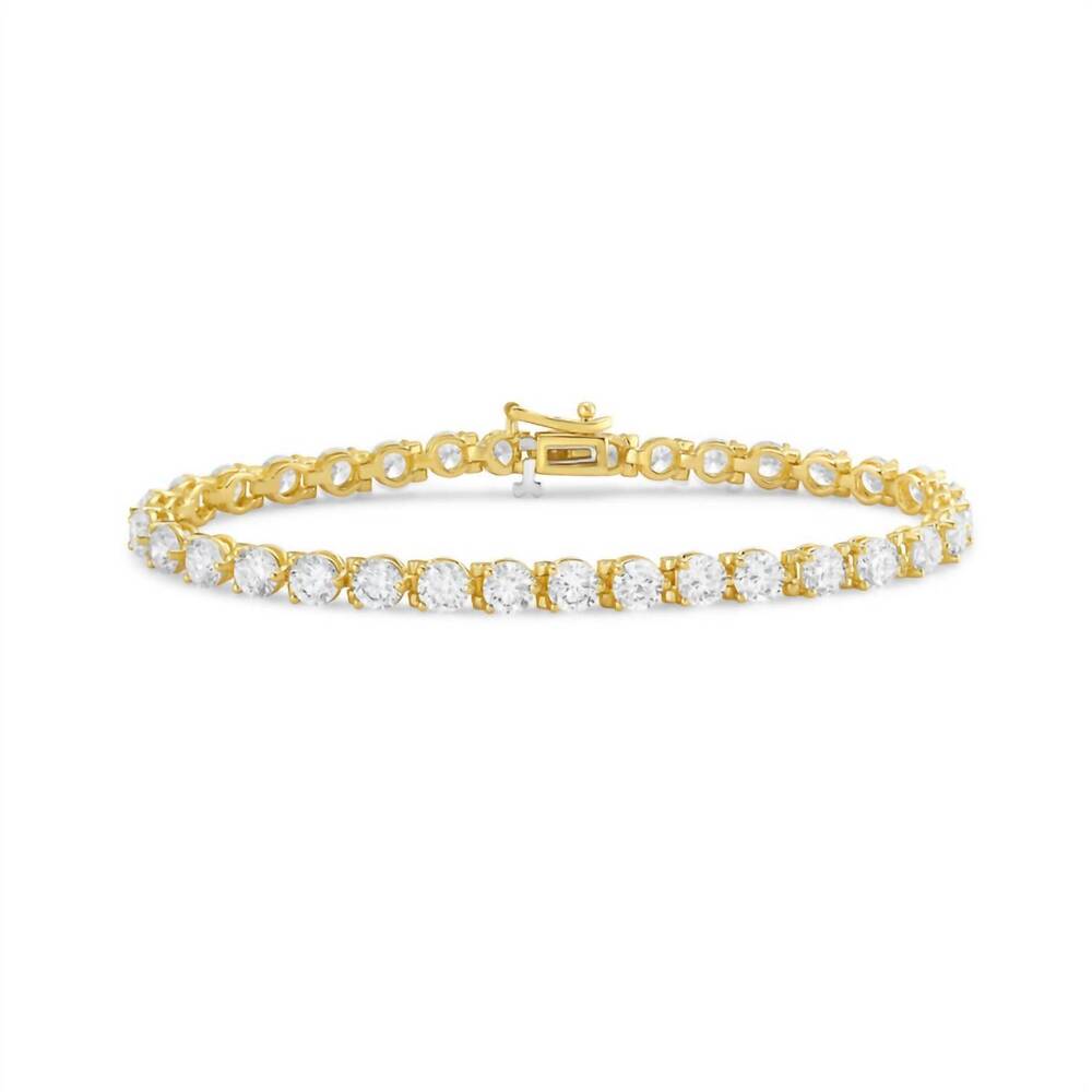 NEW DIANA M JEWELS women's round lab-grown diamond jewelry bracelet (6.00 ct) -